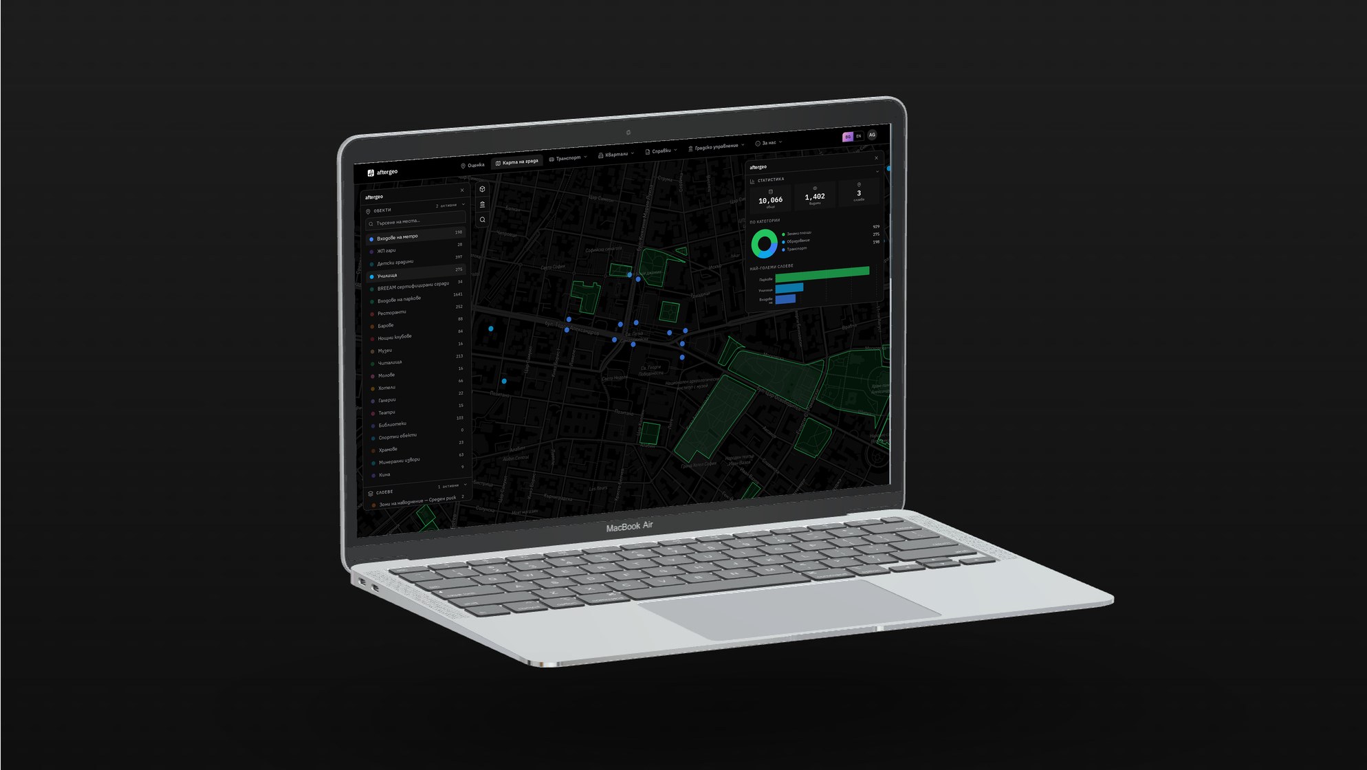 Aftergeo — Product preview