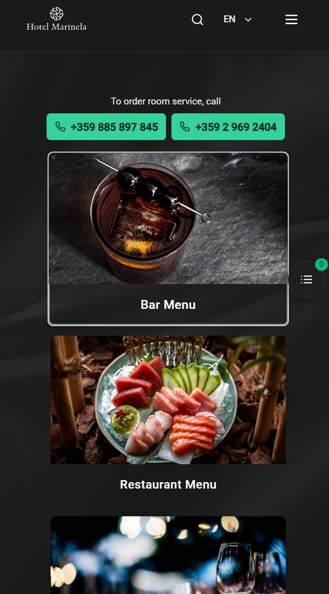Aftermenu — Product preview